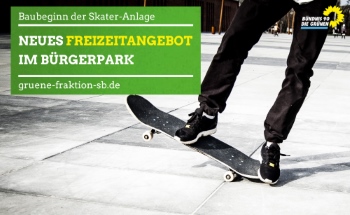 06.09.2018 | Skateranlage im Bürgerpark: Grüne begrüßen Start der Bauarbeiten