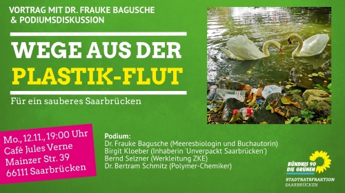 Podiumsdiskussion am 12.11.2018 | Wege aus der Plastik-Flut. Für ein sauberes Saarbrücken