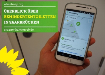18.11.2018 | Wie steht es um Behindertentoiletten in Saarbrücken? – Grüne unterstützen Kampagne ‘Inklosiv’