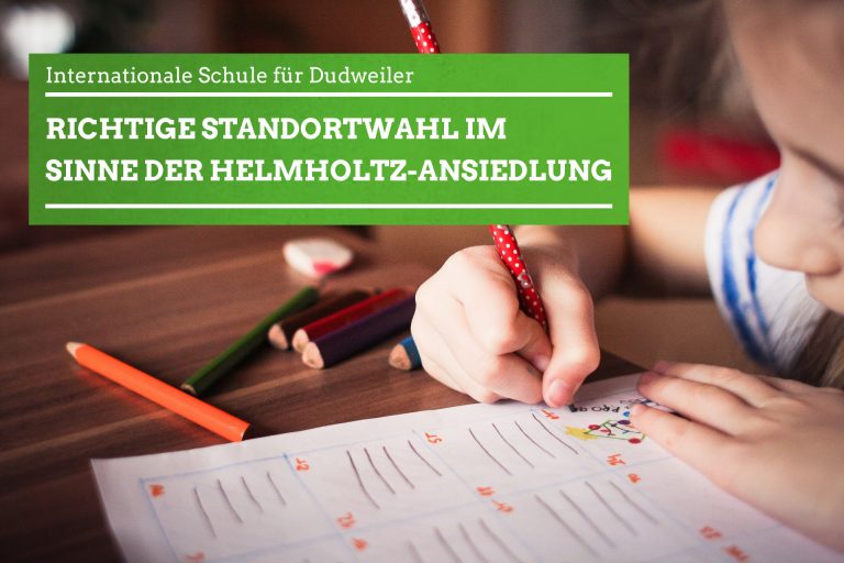 07.02.2019 | Internationale Schule: Grüne begrüßen geplante Ansiedlung in Dudweiler