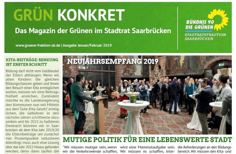Fraktionsmagazin Grün konkret: Ausgabe Januar/Februar 2019