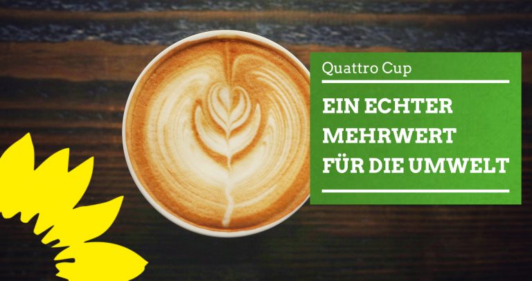 15.04.2019 | Einführung des “Quattro Cup”-Pfandsystems: Stadt setzt Grünen-Initiative um