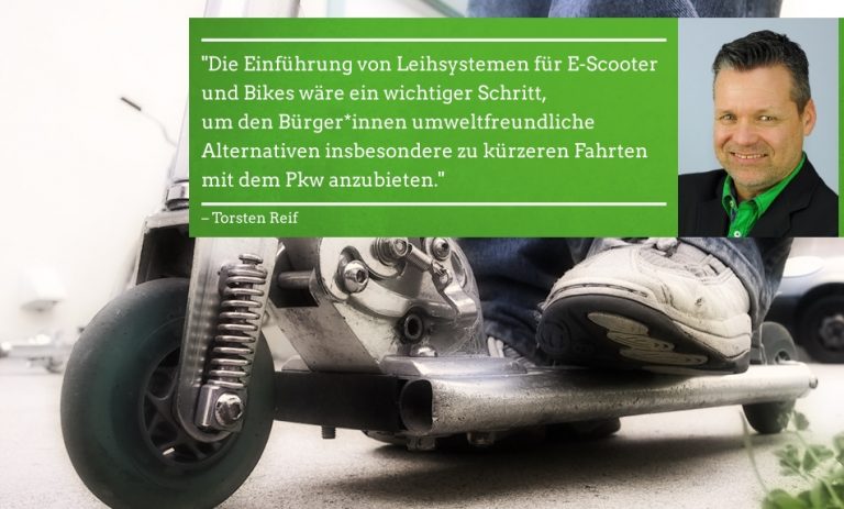15.07.2019 | Umweltfreundliche Mobilität mit Leihsystemen für E-Bikes und E-Scooter stärken