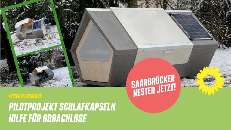 Schlafkapseln für Obdachlose in Saarbrücken etablieren!