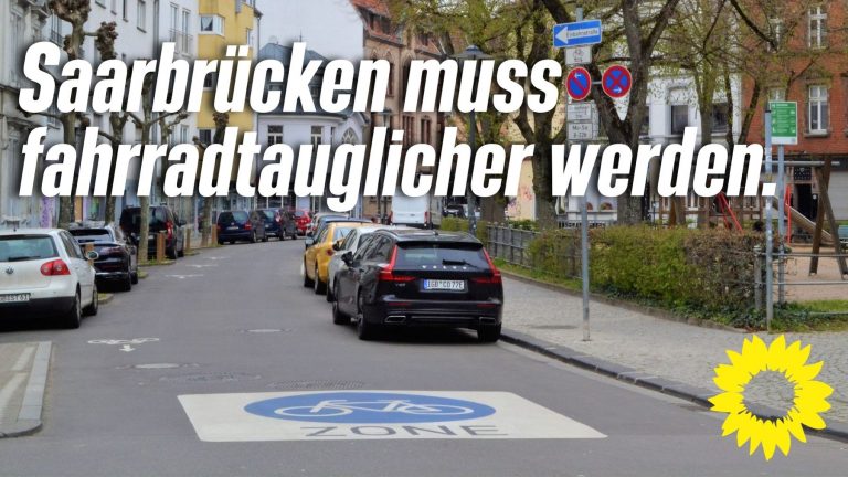 Grüne zum ADFC-Fahrradklimatest: Radverkehrsinfrastrukur in Saarbrücken hat Nachholbedarf – Weitere Fahrradstraßen und -zonen ausweisen!