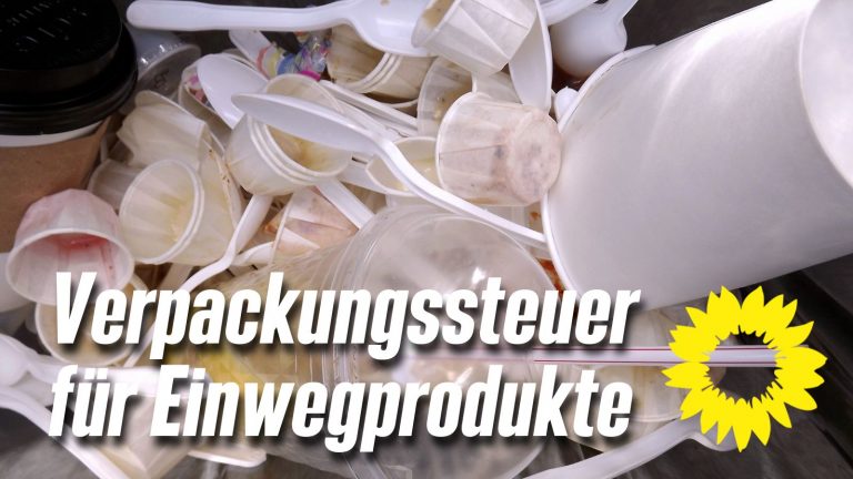 Grüne im Saarbrücker Stadtrat für lokale Verpackungssteuer auf Einwegprodukte