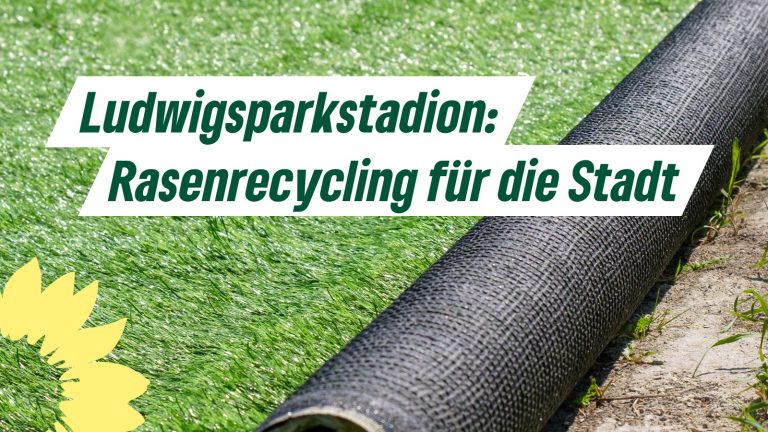 Ludwigsparkstadion: Grüne für Wiederverwendung des Rollrasens im Stadtgebiet 